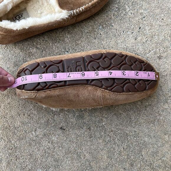 Ugg Ansley Chestnut Brown Suede Moccasin Slippers Women’s Sz 8 - Picture 11 of 11